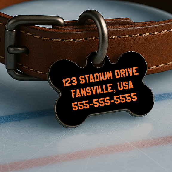 Anaheim Game Day Tag - Ice Time Black