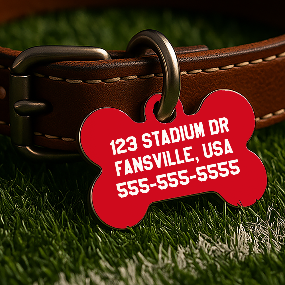 Arizona Game Day Tag – Red Gridiron Edition