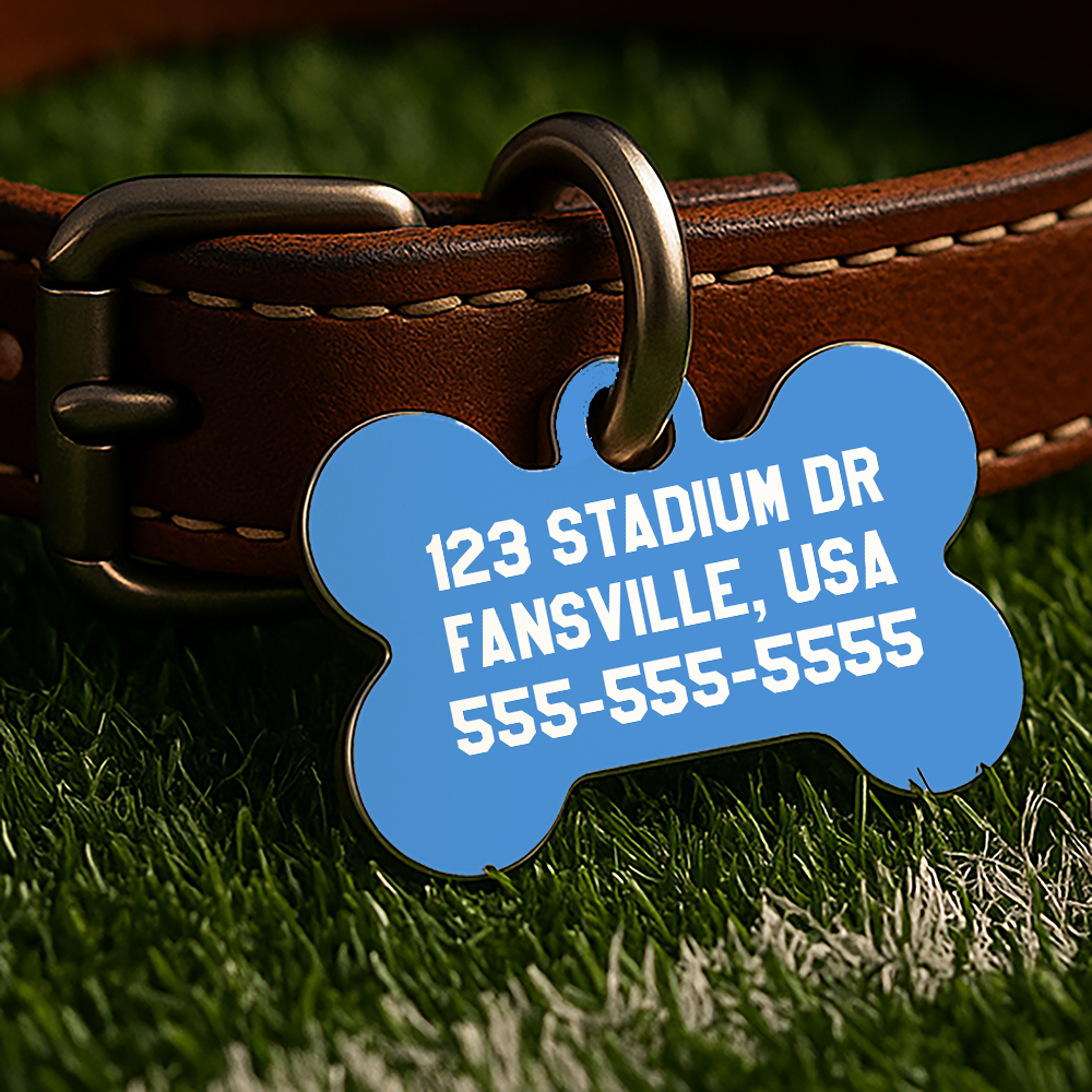 Tennessee Game Day Tag – Blue Gridiron Edition