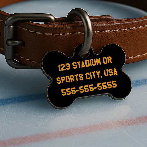 Boston Game Day Tag – Black & Gold Edition