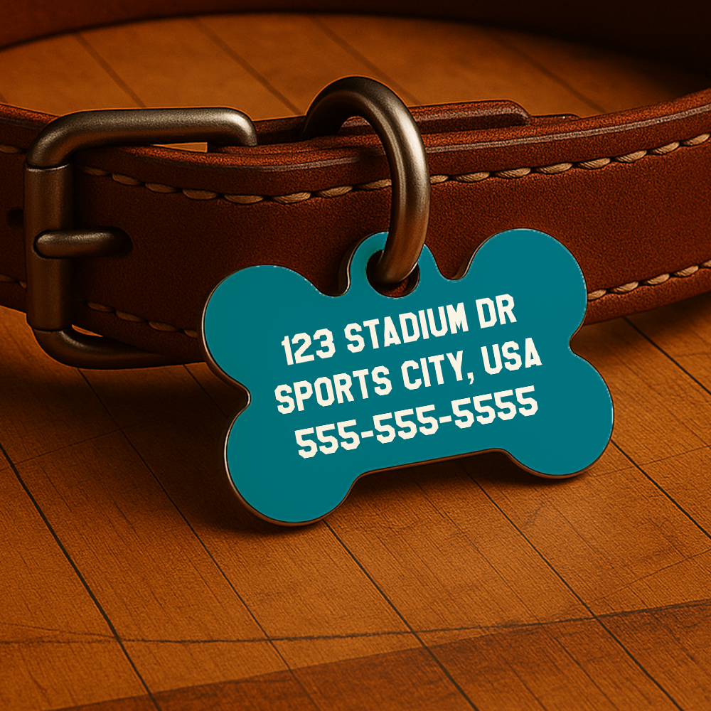 Charlotte Game Day Tag - Teal Courtside