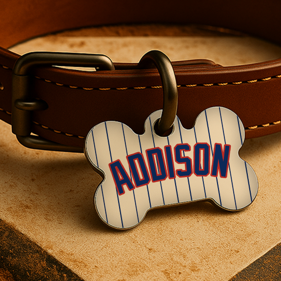 Chicago Game Day Tag – North Side Pinstripe Edition