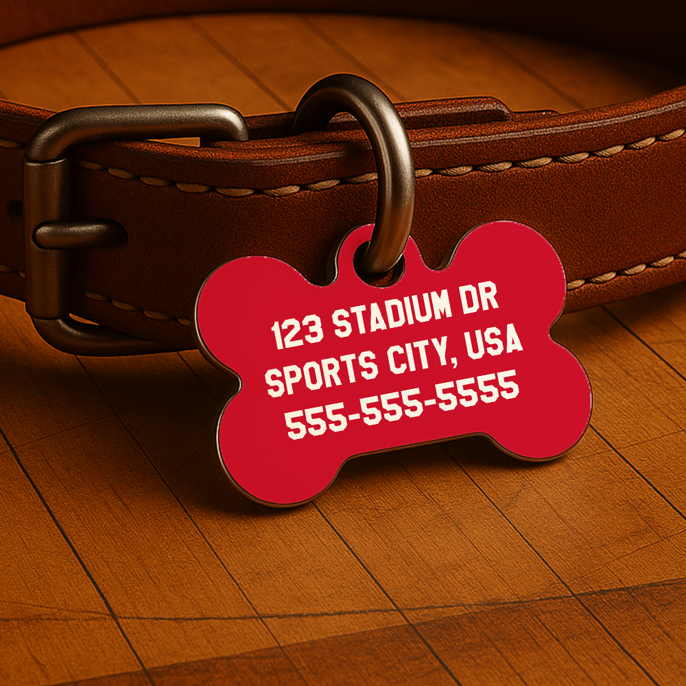 Chicago Game Day Tag - Red Courtside