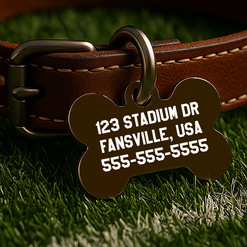 Cleveland Game Day Tag – Brown Gridiron Edition
