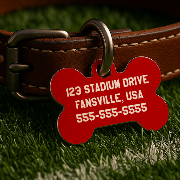 Columbus Game Day Tag – Scarlet & Gray Edition