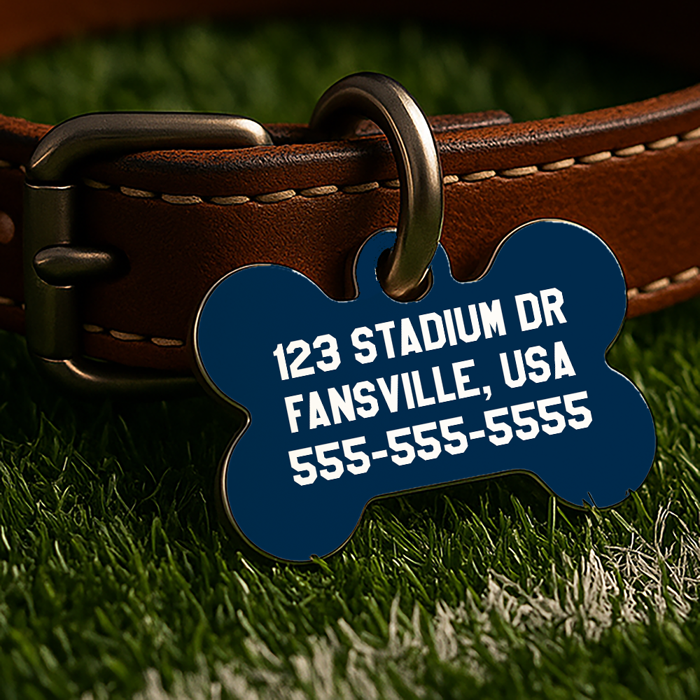 Denver Game Day Tag – Blue Gridiron Edition