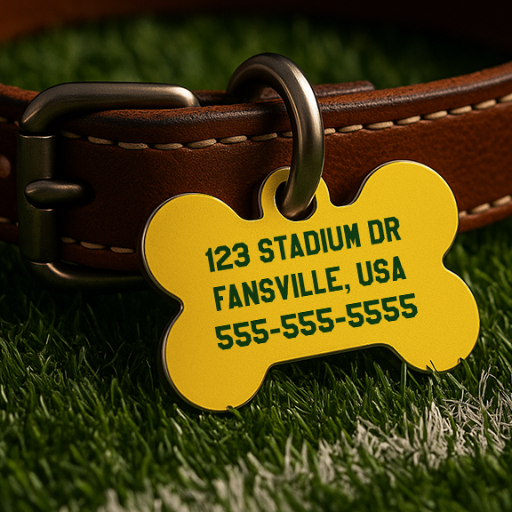 Eugene Game Day Tag – Yellow Edition