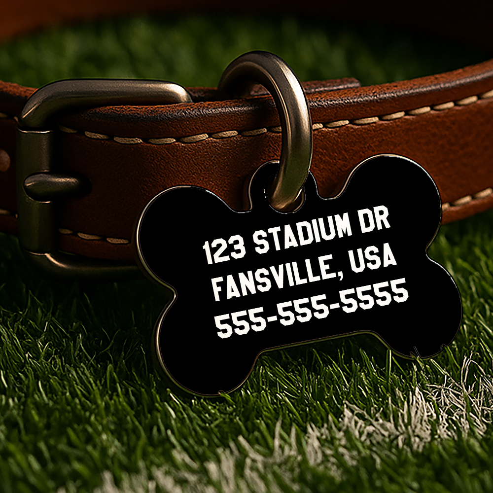 Athens Game Day Tag - Red & Black Campus