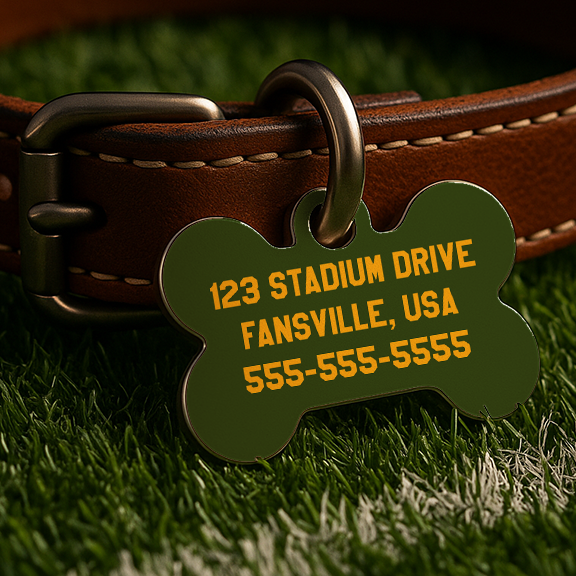 Green Bay Game Day Tag – Green & Gold Edition