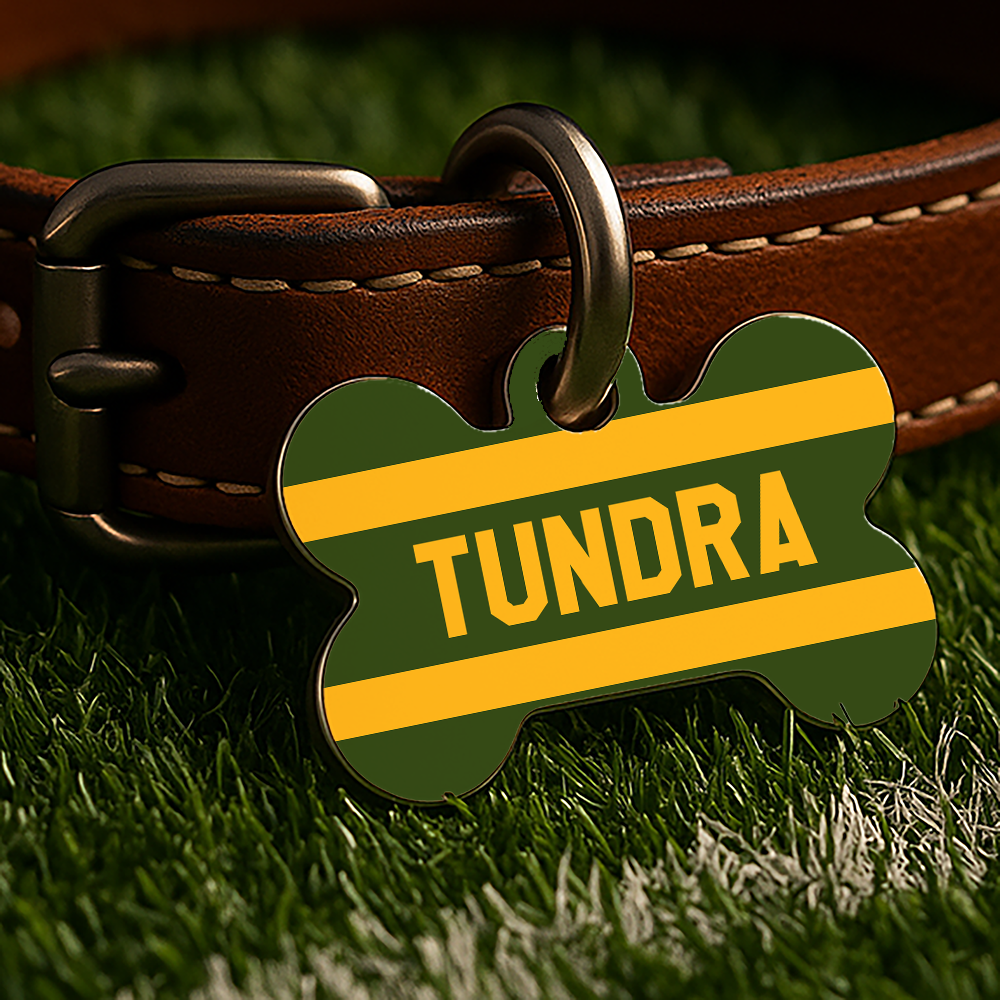 Green Bay Game Day Tag – Throwback Green Gridiron Edition