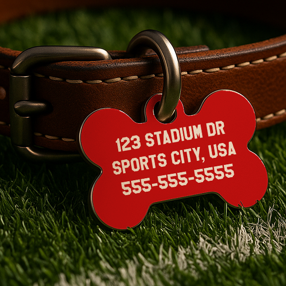 Kansas City Game Day Tag - Red & Gold Edition