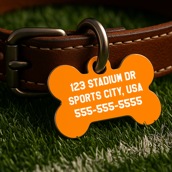 Knoxville Game Day Tag – Checkboard Edition