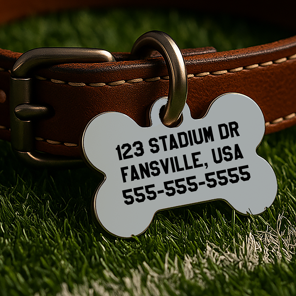 Las Vegas Game Day Tag – Black Gridiron Edition