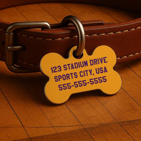 Los Angeles Game Day Tag – Purple Edition
