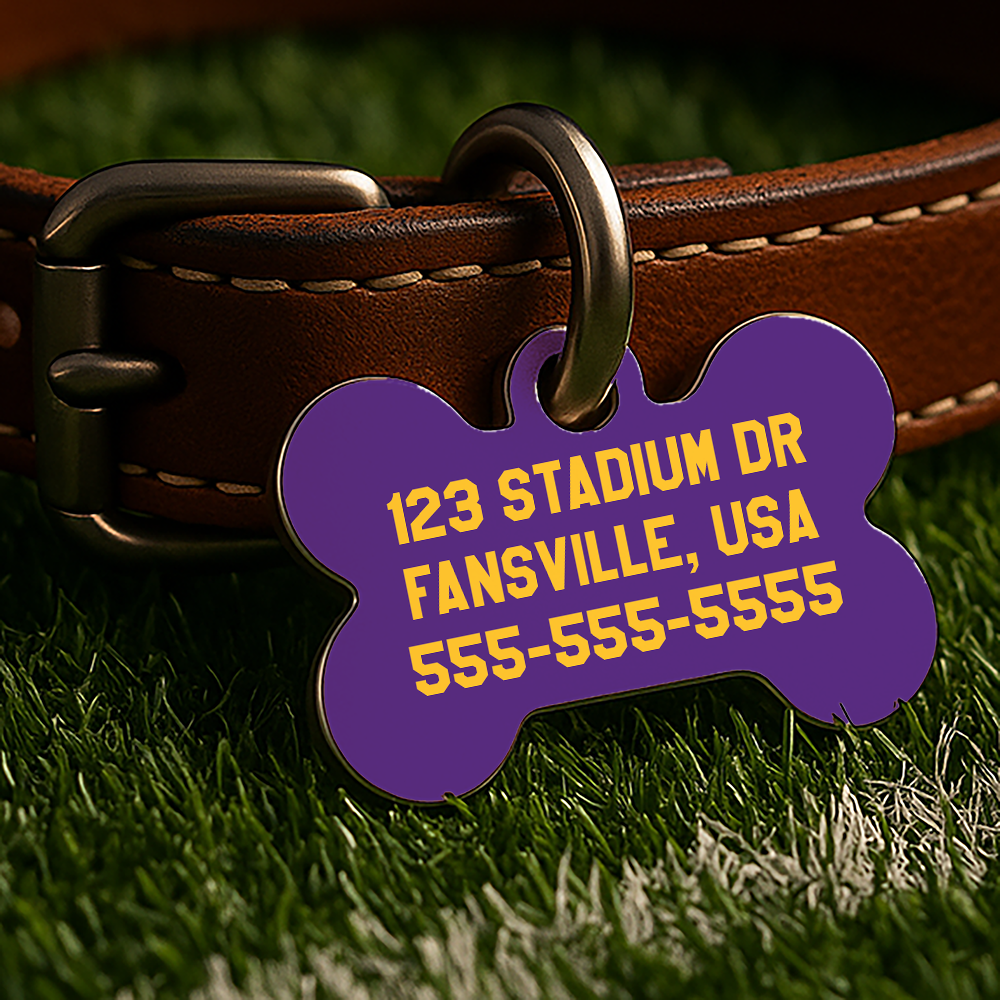 Minneapolis Game Day Tag – Purple Rush Gridiron Edition