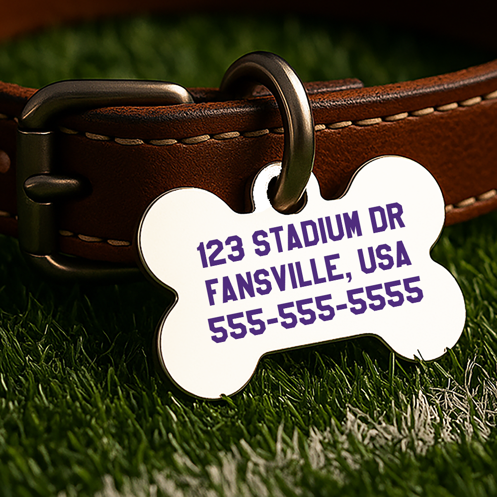 Minneapolis Game Day Tag – White Gridiron Edition