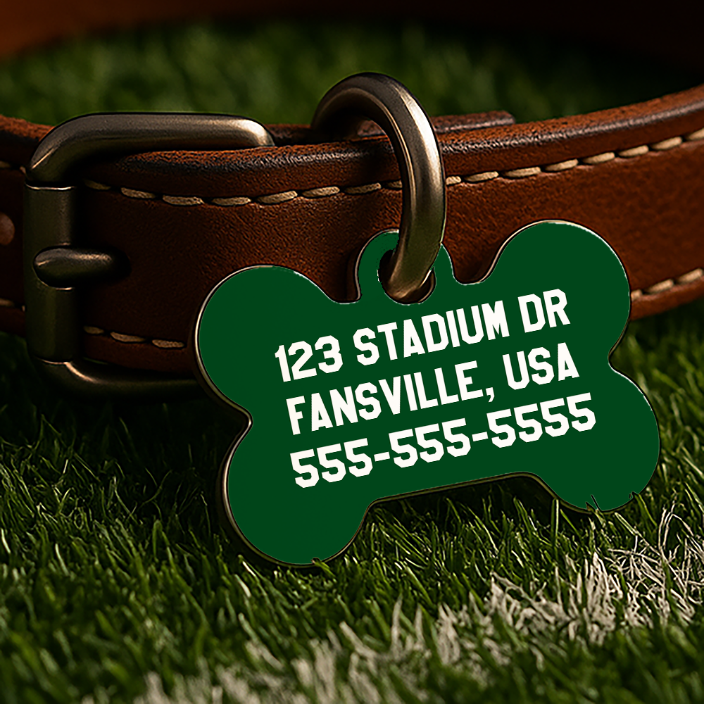 New York Game Day Tag – Green Gridiron Edition
