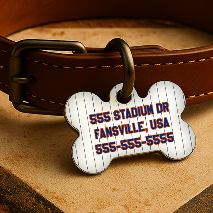 New York Game Day Tag – Queens Pinstripe Edition