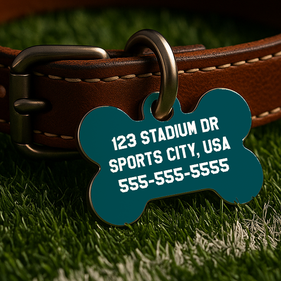 Philadelphia Game Day Tag – Black and Green Edition