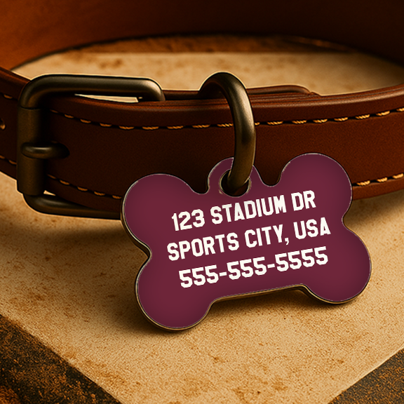 Philadelphia Game Day Tag – Powder & Maroon Edition