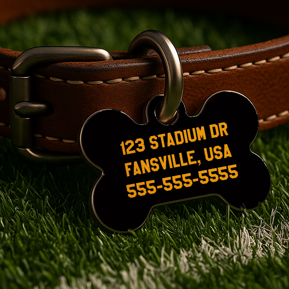 Pittsburgh Game Day Tag - Steel Town Black Edition
