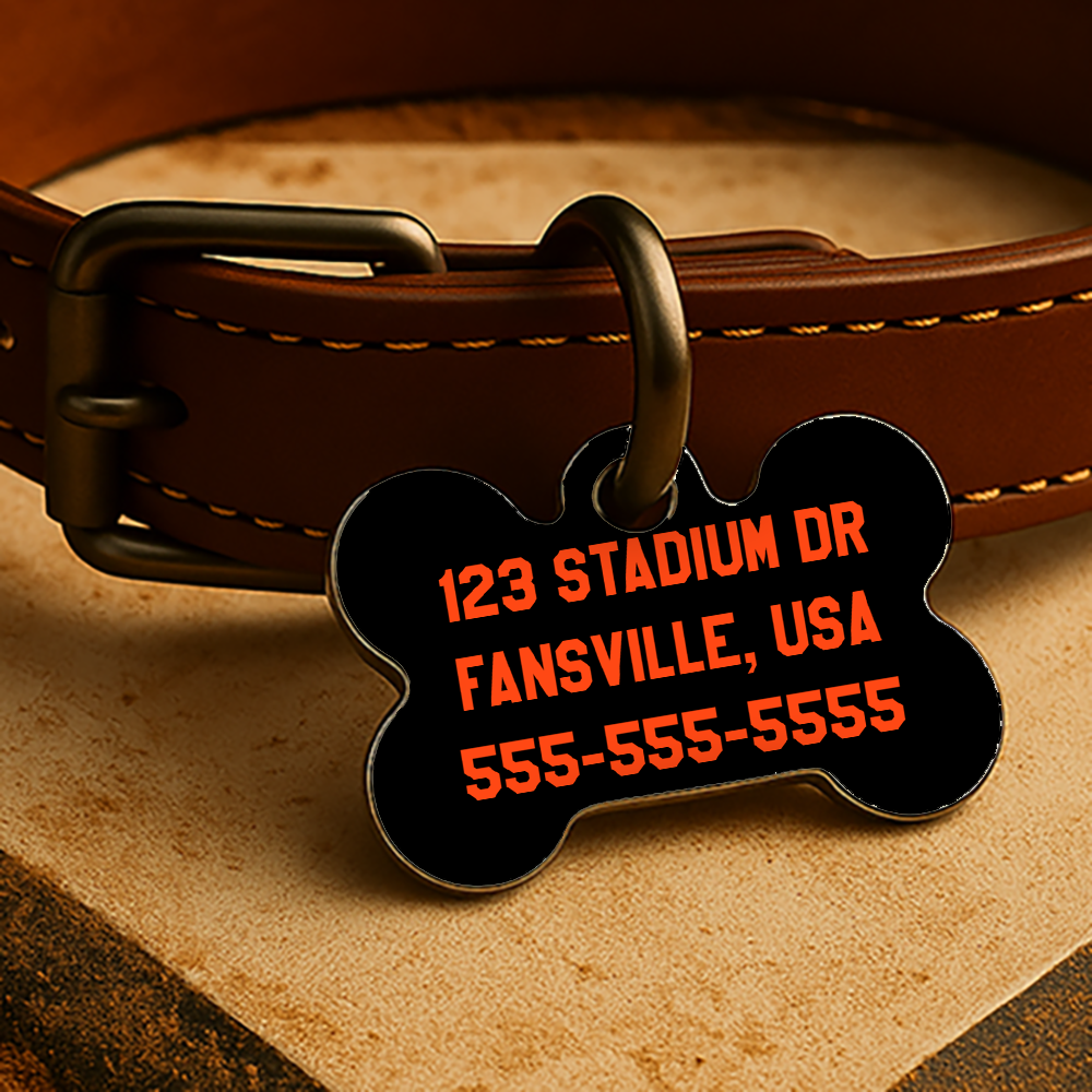 San Francisco Game Day Tag - Cream Diamond