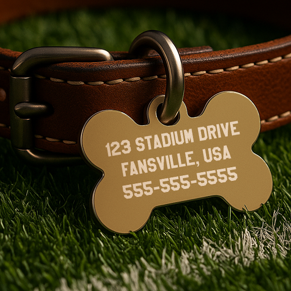 San Francisco Game Day Tag – Red & Gold Edition