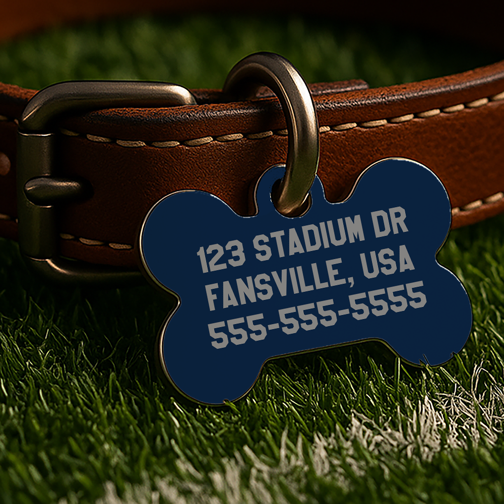 Seattle Game Day Tag – Blue Gridiron Edition