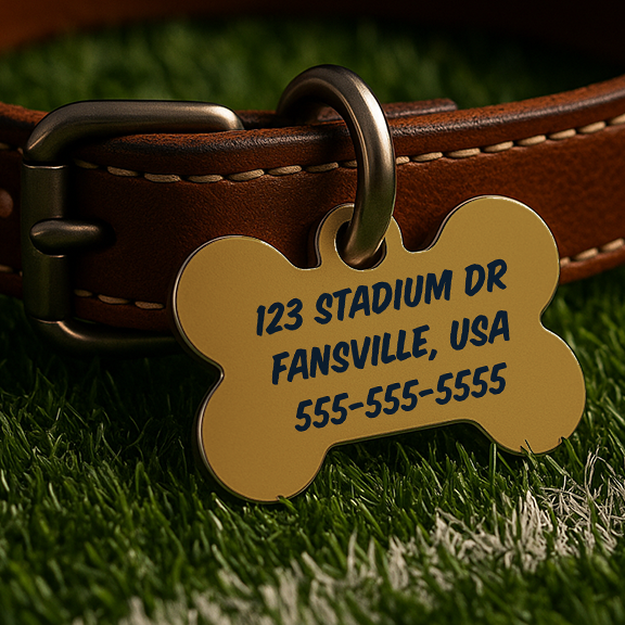 South Bend Game Day Tag – Victory March Navy Edition