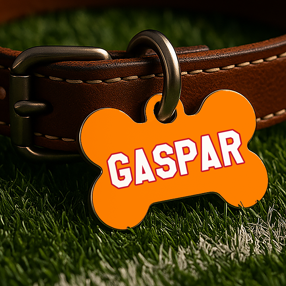 Tampa Bay Game Day Tag – Throwback Orange Gridiron Edition