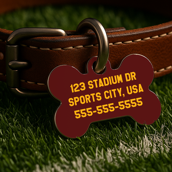 Washington Game Day Tag – Burgundy & Gold Edition