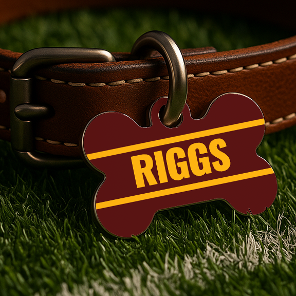 Washington Game Day Tag – Burgundy & Gold Edition