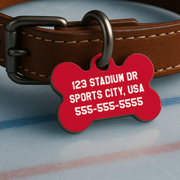 Washington Game Day Tag – Red, White & Ice Edition