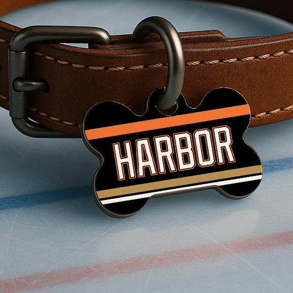 Anaheim Game Day Tag - Ice Time Black