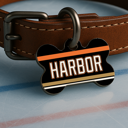 Anaheim Game Day Tag - Ice Time Black