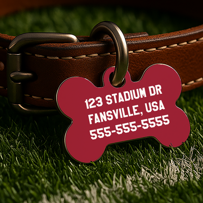 Fayetteville Game Day Tag - Red Campus