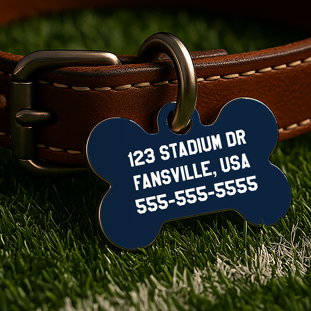 Auburn Game Day Tag - Blue Campus