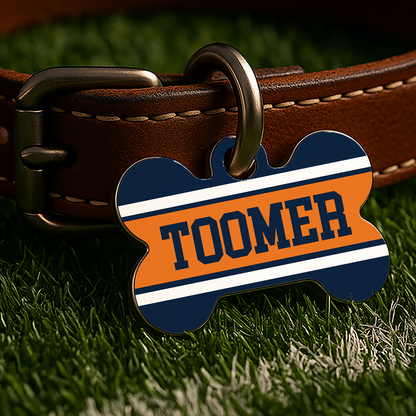 Auburn Game Day Tag - Blue Campus