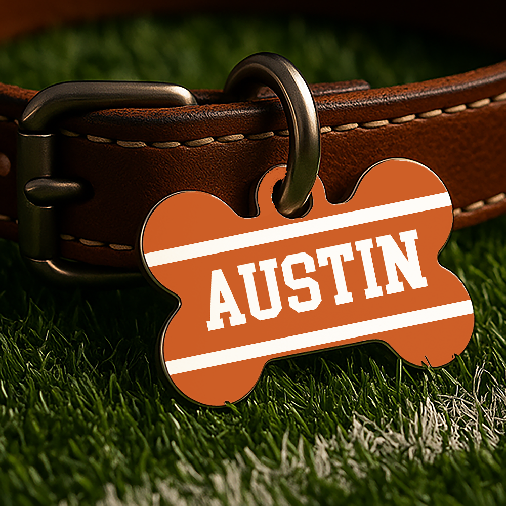 Austin Game Day Tag - Burnt Orange Campus