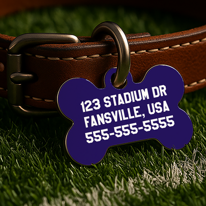 Baltimore Game Day Tag – Purple Gridiron Edition