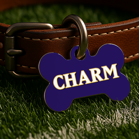 Baltimore Game Day Tag – Purple Gridiron Edition