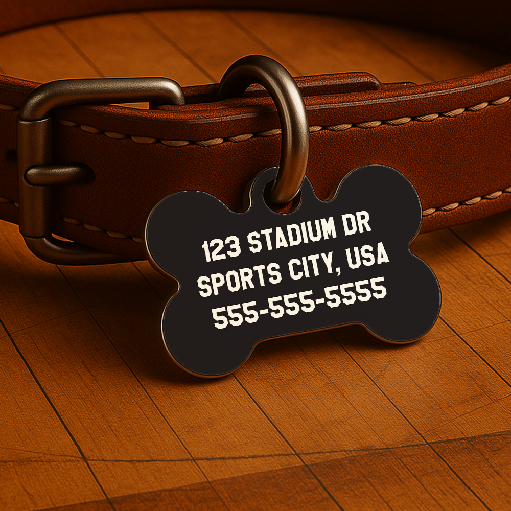 Brooklyn Game Day Tag - Black Courtside