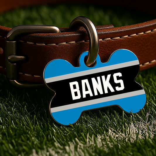 Carolina Game Day Tag – Blue Gridiron Edition