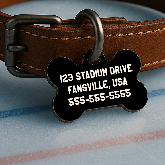 Carolina Game Day Tag - Ice Time Black & Red
