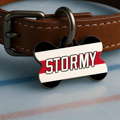 Carolina Game Day Tag - Ice Time Black & Red