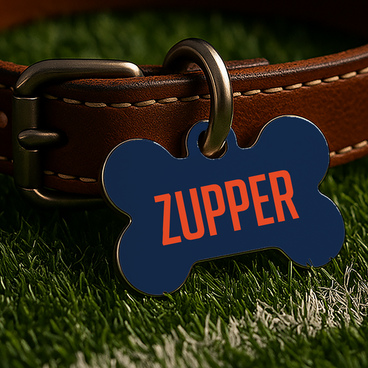 Champaign Game Day Tag - Blue Campus