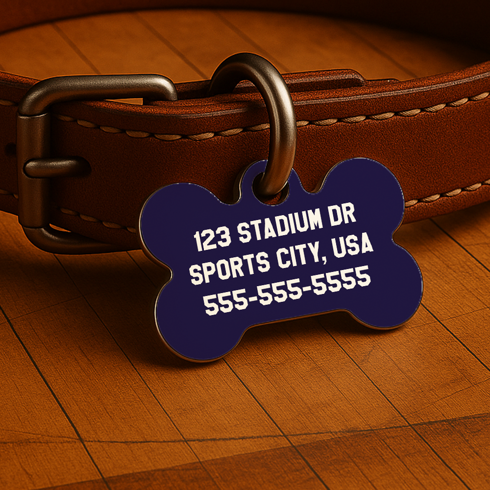 Charlotte Game Day Tag - Purple Courtside