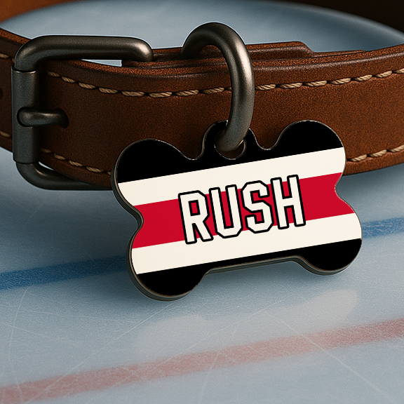 Chicago Game Day Tag - Ice Time Black & Red