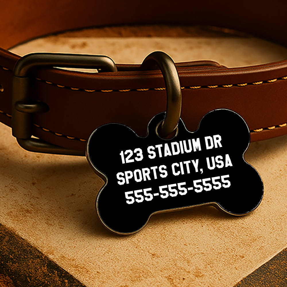 Chicago Game Day Tag - South Side Pinstripe Diamond