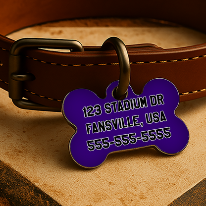 Colorado Game Day Tag - Purple Diamond